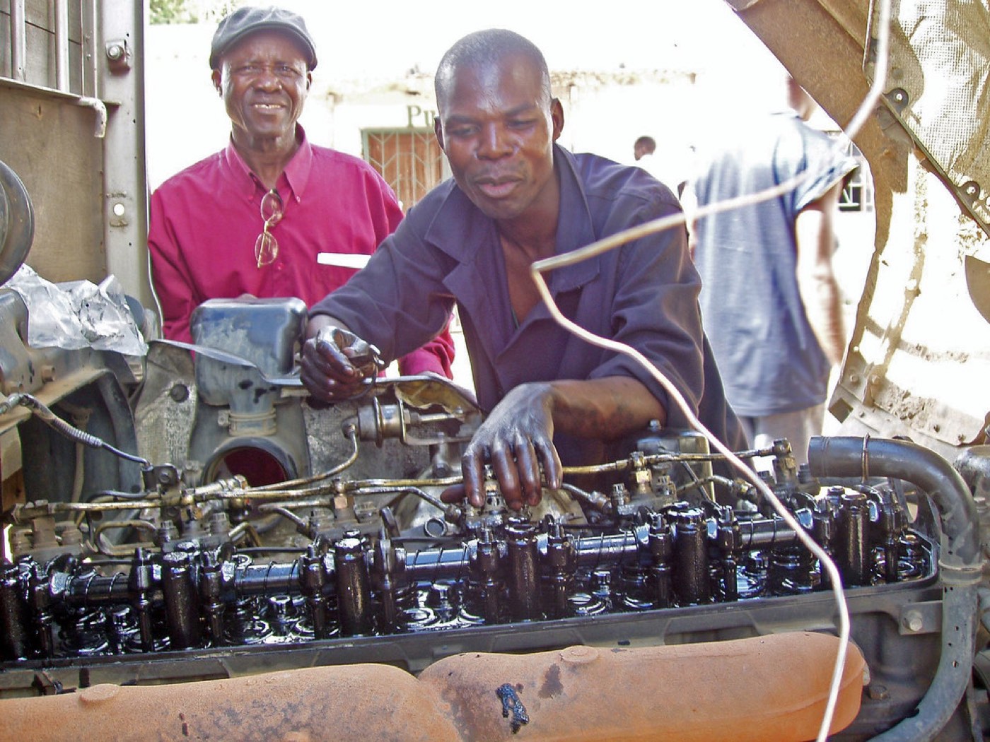 Illustrative image: Young people at a skills training session